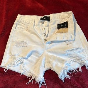 3x1 white shorts size 25